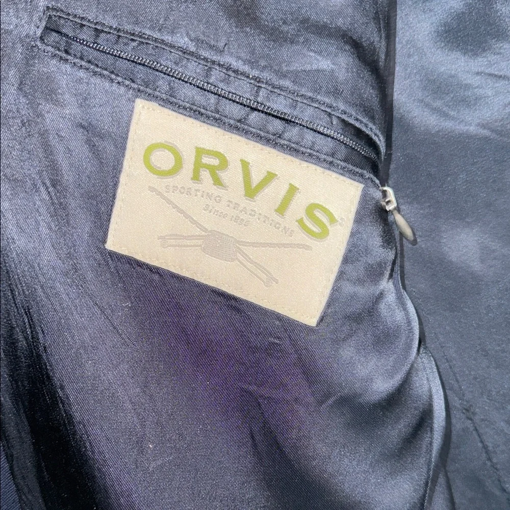 Vintage Orvis Navy Blazer with Gold Buttons 46L